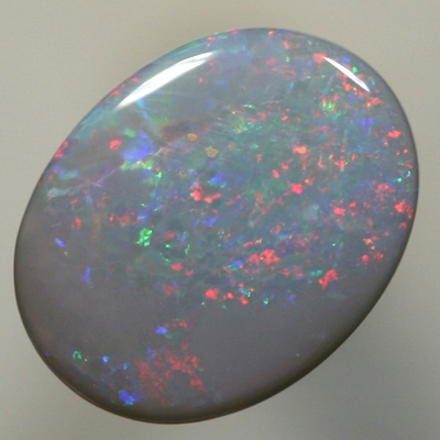 SOLID SEMI BLACK OPAL Red plays over blue
